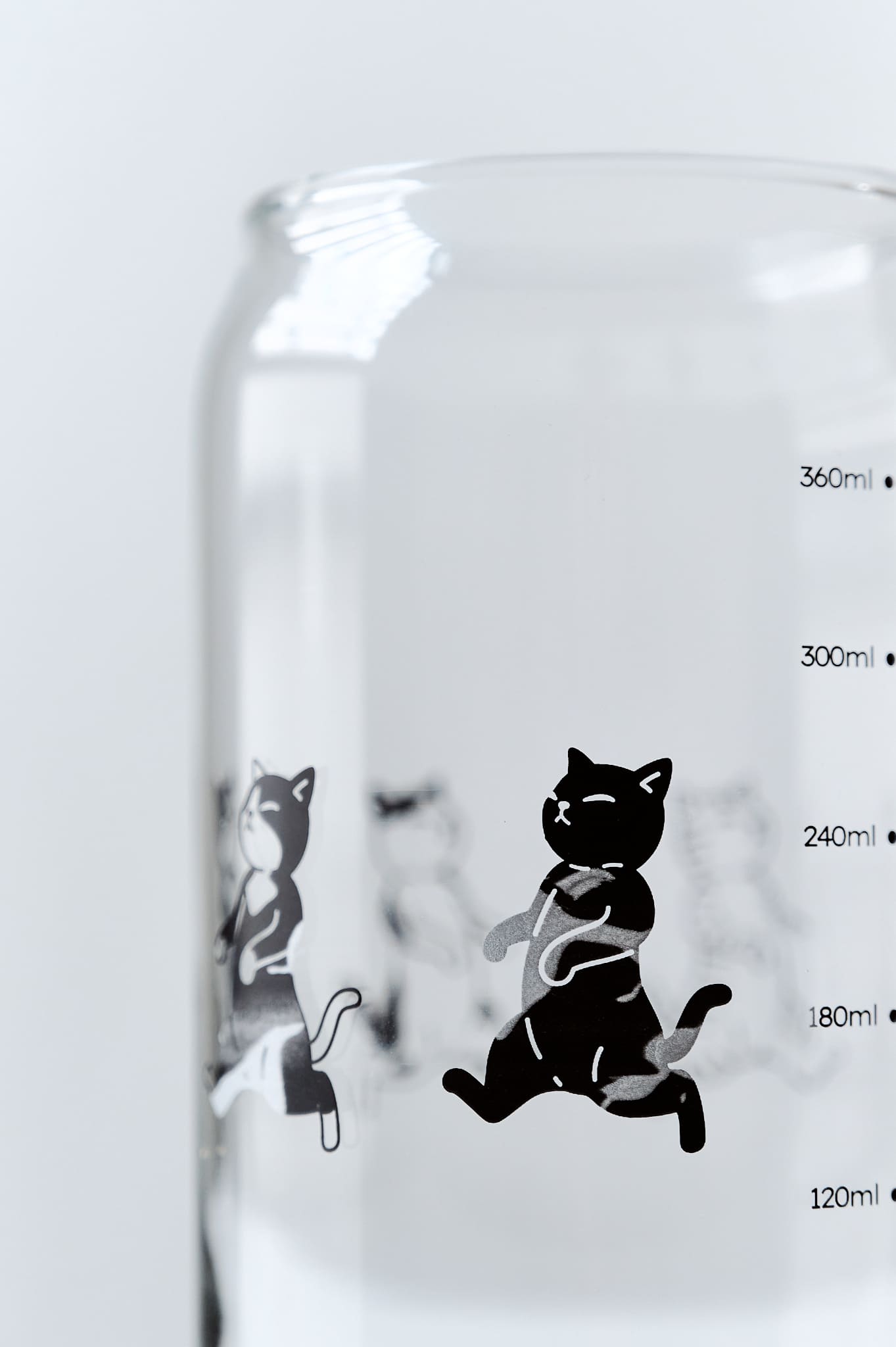 旋轉貓咪網印杯