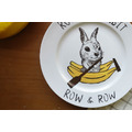 Rowing Rabbit 兔子香蕉船 餐瓷盤 (骨瓷平盤)_1 Rowing Rabbit 兔子香蕉船 餐瓷盤 (骨瓷平盤)_1