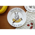 Rowing Rabbit 兔子香蕉船 餐瓷盤 (骨瓷平盤) Rowing Rabbit 兔子香蕉船 餐瓷盤 (骨瓷平盤)