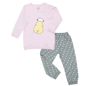 粉色大頭羊睡衣套裝 粉色大頭羊睡衣套裝