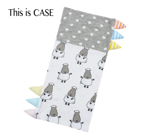 白色羊樂園+波點安撫抱枕替換套S 白色羊樂園+波點安撫抱枕替換套S