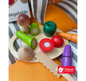 蔬菜切切|classic world客來喜經典木玩 蔬菜切切|classic world客來喜經典木玩