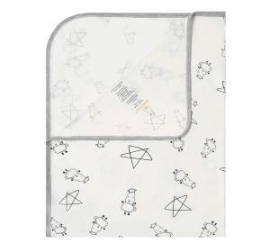 Cute系列單層被毯(白/灰)4Y Cute系列單層被毯(白/灰)4Y