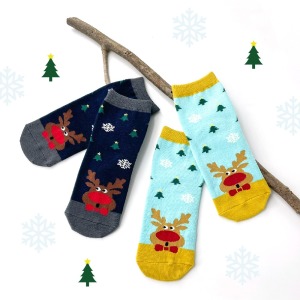 ZILA 晝夜麋鹿防滑童襪|2尺寸 ZILA 晝夜麋鹿防滑童襪|2尺寸