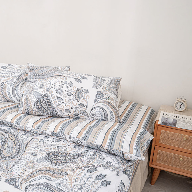 【變形蟲咖】【床組】埃及棉_單人/雙人/加大/特大_IDEE LIVING伊德生活 【變形蟲咖】【床組】埃及棉_單人/雙人/加大/特大_IDEE LIVING伊德生活