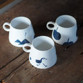 【青花小耳山形杯】 320ml 咖啡杯 多款 【青花小耳山形杯】 320ml 咖啡杯 多款