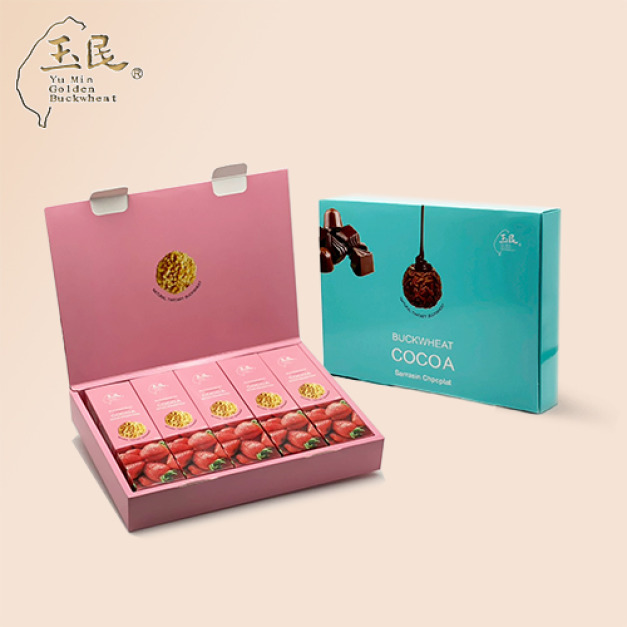 黃金蕎麥可可/草莓球禮盒 (2盒組,10g*3入*5條/盒) 黃金蕎麥可可/草莓球禮盒 (2盒組,10g*3入*5條/盒)