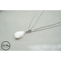 純銀珠光白水滴長項鍊_3 純銀珠光白水滴長項鍊_3