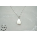 純銀珠光白水滴長項鍊_4 純銀珠光白水滴長項鍊_4