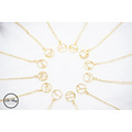 14k金銅鍍圓形12星座項鍊 14k金銅鍍圓形12星座項鍊