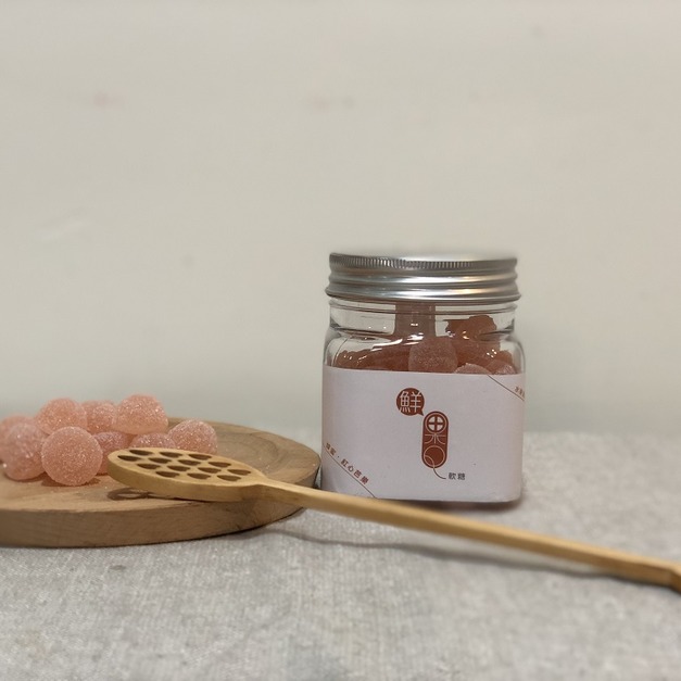 ★鮮果Q ├屏東紅心芭樂┤ 蜂紅心芭樂軟糖-小方瓶120公克 ★鮮果Q ├屏東紅心芭樂┤ 蜂紅心芭樂軟糖-小方瓶120公克