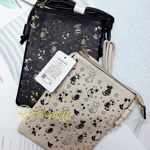 Fuyumoe暖芽⏩日本購物✈生活選物 貓咪造型 單肩包/斜肩/收納小包✈雜貨 拉鍊包 手機包 隨身 旅行小包 Fuyumoe暖芽⏩日本購物✈生活選物 貓咪造型 單肩包/斜肩/收納小包✈雜貨 拉鍊包 手機包 隨身 旅行小包