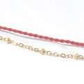 雙層 平安紅繩 小逗點金鍊 可調長度延長鏈 幸運手環_4 雙層 平安紅繩 小逗點金鍊 可調長度延長鏈 幸運手環_4