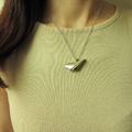 paper plane necklace_紙飛機項鍊_4 paper plane necklace_紙飛機項鍊_4