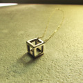Cube necklace_立方體項鍊 正方形 數學 Cube necklace_立方體項鍊 正方形 數學