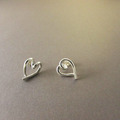 curly heart earring_愛心捲耳環 curly heart earring_愛心捲耳環