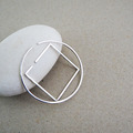 square earring_方框耳骨環_3 square earring_方框耳骨環_3