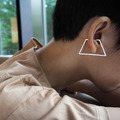 trapezoid earring_梯形耳骨環_1 trapezoid earring_梯形耳骨環_1