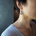 pearl wave earring_珍珠波浪耳環_2 pearl wave earring_珍珠波浪耳環_2