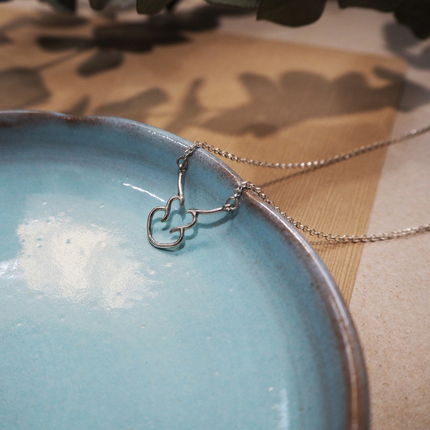 twin hearts necklace_雙心石滬項鍊 twin hearts necklace_雙心石滬項鍊