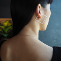 square b earring_方框b耳骨環_2 square b earring_方框b耳骨環_2