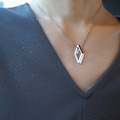 rhombus necklace_菱形項鍊_3 rhombus necklace_菱形項鍊_3