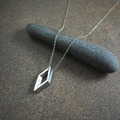 rhombus necklace_菱形項鍊_2 rhombus necklace_菱形項鍊_2