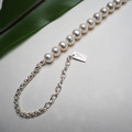 chain pearl necklace_銀鍊珍珠項鍊 chain pearl necklace_銀鍊珍珠項鍊