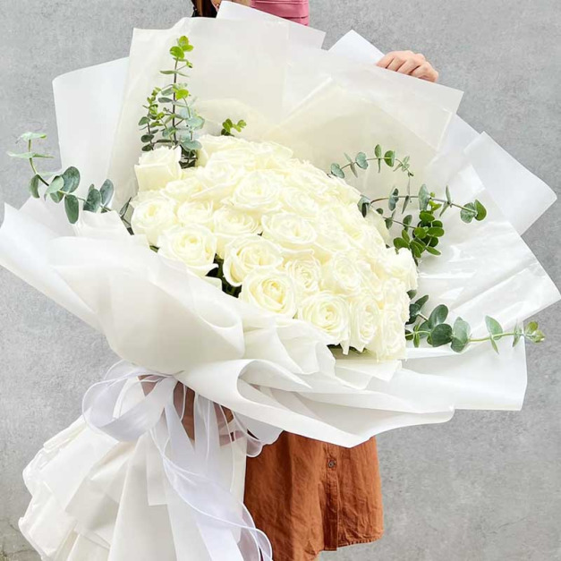 純白系鮮花花束 B0316009 純白系鮮花花束 B0316009