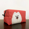 經典汪喵化妝包/收納包 - 白博美_1 經典汪喵化妝包/收納包 - 白博美_1
