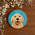 汪喵陶瓷吸水杯墊 - 黃金獵犬 汪喵陶瓷吸水杯墊 - 黃金獵犬