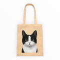 汪喵帆布提袋 - 黑白貓 賓士貓 汪喵帆布提袋 - 黑白貓 賓士貓