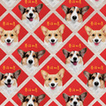 柯基犬自黏式布質春聯 | 基祥如意 柯基犬自黏式布質春聯 | 基祥如意