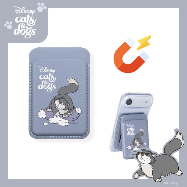 【Cats&Dogs】Alpha|磁吸卡包無段式支架|魯斯佛-每天耍壞|正版授權|ergomi 【Cats&Dogs】Alpha|磁吸卡包無段式支架|魯斯佛-每天耍壞|正版授權|ergomi