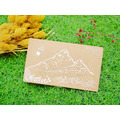 【純手工絹印明信片】Feel Free山田間 - 發泡白墨 / 牛皮紙厚卡_2 【純手工絹印明信片】Feel Free山田間 - 發泡白墨 / 牛皮紙厚卡_2