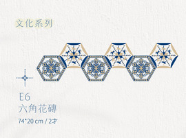 E│文化系列 - E5 六角花磚 繁花旋律 E│文化系列 - E5 六角花磚 繁花旋律