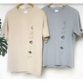 貓之日常 - 厚磅舒適純棉T-Shirt 手工雙色套印_1 貓之日常 - 厚磅舒適純棉T-Shirt 手工雙色套印_1