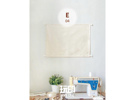 E04 布旗掛布 - 胚布素 w60xh45cm E04 布旗掛布 - 胚布素 w60xh45cm