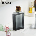 【日本ideaco】復古風漱口水用玻璃空瓶(附漱口杯)-400ml_4 【日本ideaco】復古風漱口水用玻璃空瓶(附漱口杯)-400ml_4