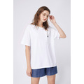 【中性款】收納口袋短袖上衣/白色 【中性款】收納口袋短袖上衣/白色