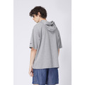 【中性款】五分袖連帽運動衫/麻灰_2 【中性款】五分袖連帽運動衫/麻灰_2