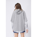 【中性款】五分袖連帽運動衫/麻灰_2 【中性款】五分袖連帽運動衫/麻灰_2