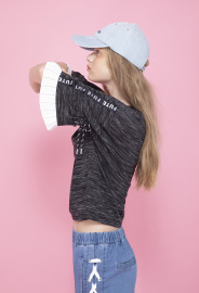 【女款】百褶圓領上衣/黑色 【女款】百褶圓領上衣/黑色