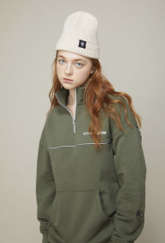 【中性款】立領運動衫/橄欖綠 【中性款】立領運動衫/橄欖綠