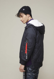 【中性款】多穿法鋪棉飛行外套/黑色 【中性款】多穿法鋪棉飛行外套/黑色