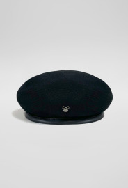 【中性款】 914 全網眼皮革飾邊貝蕾帽 【中性款】 914 全網眼皮革飾邊貝蕾帽