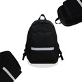 出國大容量 日式極簡 防水 休閒 旅行後背包 極光黑_1 出國大容量 日式極簡 防水 休閒 旅行後背包 極光黑_1