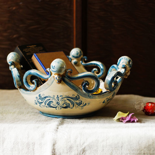 義大利 皇冠置物籃(藍) 義大利 皇冠置物籃(藍)