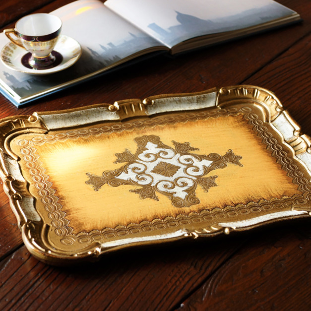 義大利 古典長方托盤(橘) 義大利 古典長方托盤(橘)