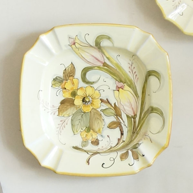 義大利 花方掛盤(粉) 義大利 花方掛盤(粉)